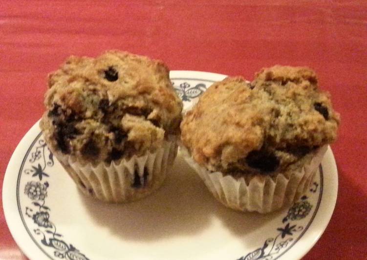 Simple Way to Make Homemade Jumbo Blueberry Muffins