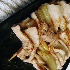 Thickly Simmered Pork and Leek A picture of Thickly Simmered Pork and Leek.