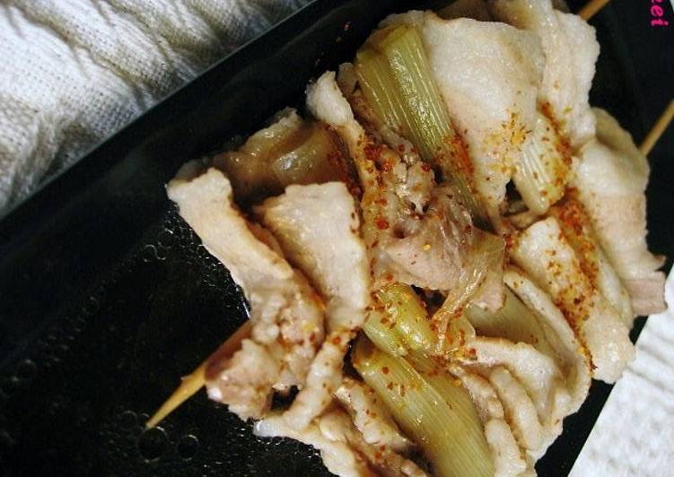 Simple Way to Make Super Quick Homemade Thickly Simmered Pork and Leek