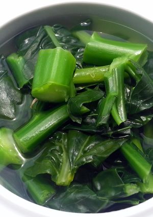 A picture of LG's Chinese Brocoli In Abalone Broth.