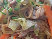 A picture of cabbage yakisoba