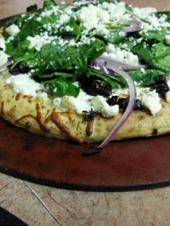 A picture of Greek Pizza.