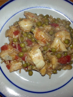 A picture of taisen's mexican rice with chicken.