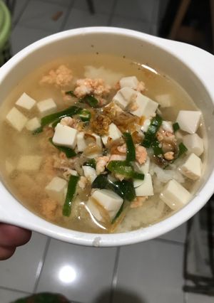 Foto resep MPASI 11 bulan+. Udang tofu sangat sederhana