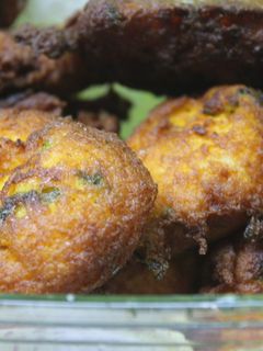 Una foto de Tortitas de calabaza con chorizo