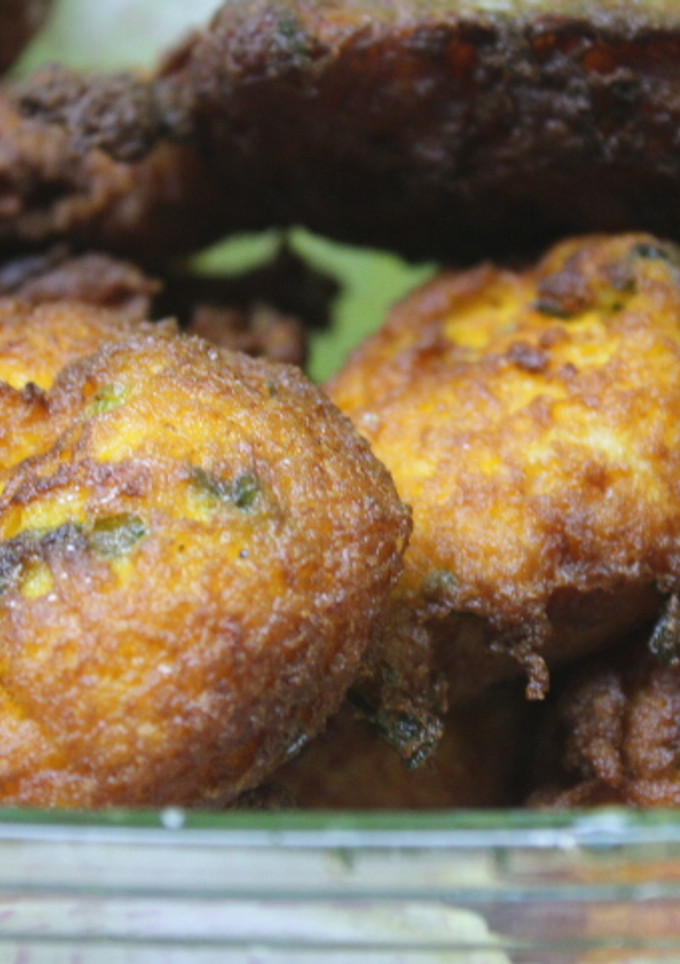 Una foto de Tortitas de calabaza con chorizo
