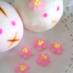 A picture of Cherry Mochi Flowers For Decorating Sweets.