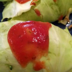 A picture of Stuffed cabbage.