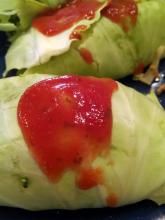 A picture of Stuffed cabbage.