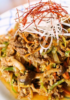A picture of Great with Rice! Vegetable-Rich Bulgogi.