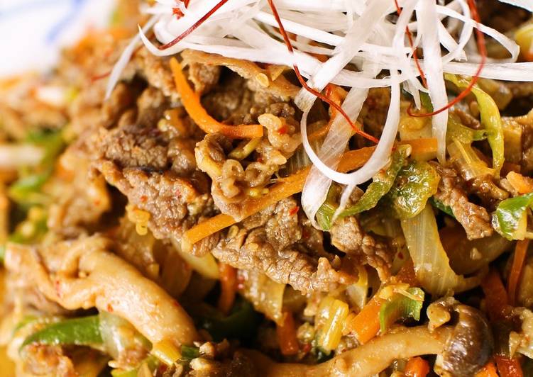 Recipe of Perfect Great with Rice! Vegetable-Rich Bulgogi