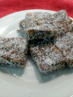 A picture of Mom's date squares.