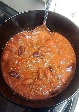 A picture of Aunt Susan's Chili.