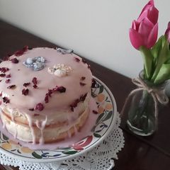 A picture of Rose & Lemon (Wheat Free) Celebratory Cake.