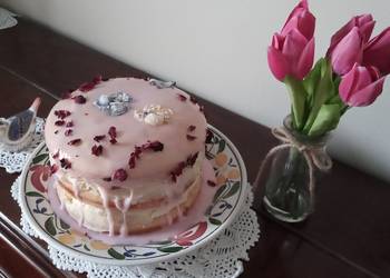 Easiest Way to Cook Appetizing Rose  Lemon Wheat Free Celebratory Cake