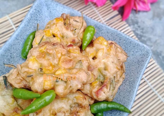 Standar Resep bikin Bakwan Jagung Manado  istimewa