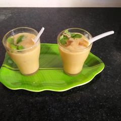 Mango coffee smoothie A picture of Mango coffee smoothie.