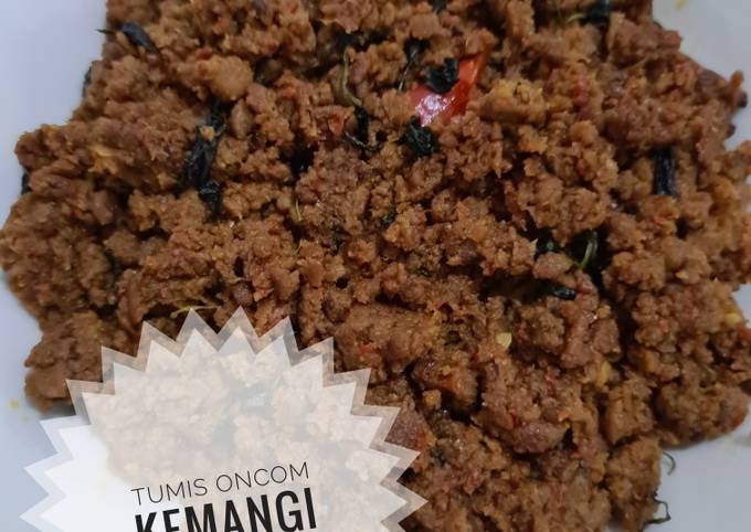 Tumis oncom kemangi