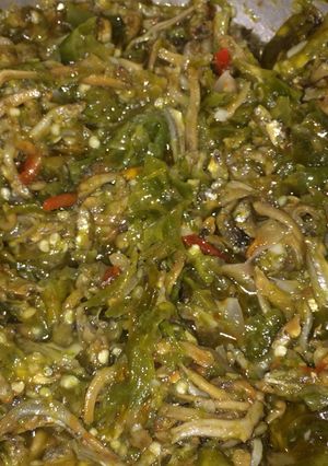 Foto resep Sambal teri cabe hijau