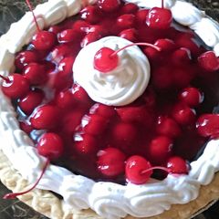 A picture of Easy Black Forest Pudding Pie.