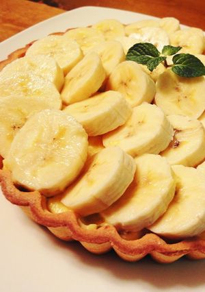 A picture of Easy Chocolate Banana Tart.