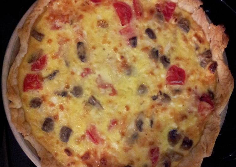 Step-by-Step Guide to Make Quick &#34;Rebecca&#39;s Creation&#34; Quiche, Bell Pepper &amp; Mushroom alternative