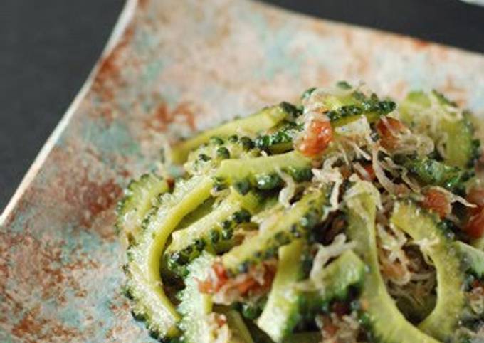 Recipe of Eric Ripert Umeboshi Dressed Jako &amp; Bitter Melon