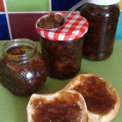 A picture of Vickys Caramelized Pear Jam with Variations, GF DF EF SF NF.