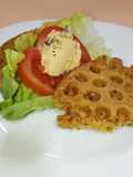 Waffles salados de calabaza: sin gluten, sin lácteos, sin huevo