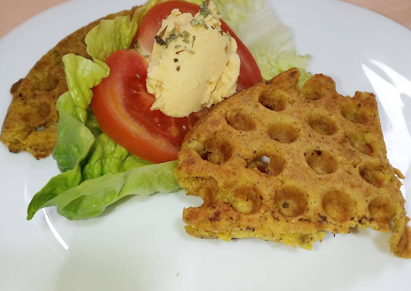 Waffles salados de calabaza: sin gluten, sin lácteos, sin huevo