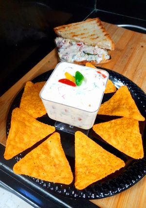 A picture of Mexican yogurt dip.