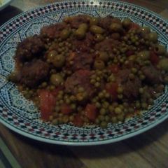 A picture of 🍳Moroccan minced meat with peas dish (cooked in one pan)🍳.