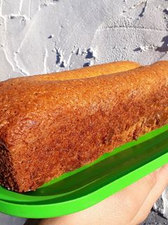 Una foto de Budín de banana y manzana vegan
