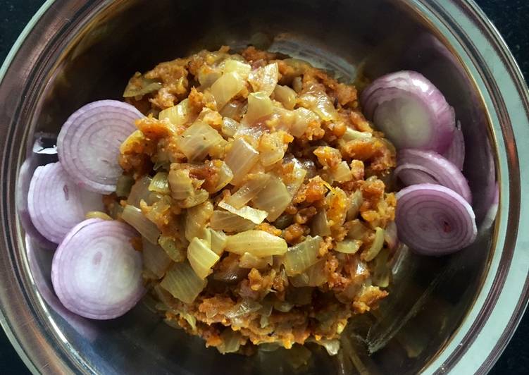 Steps to Make Quick Onion sabji