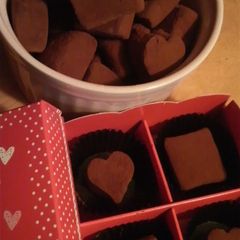 A picture of Easy, Homemade Chocolate Truffle Blocks.