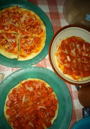 Foto resep Pizza sosis teflon