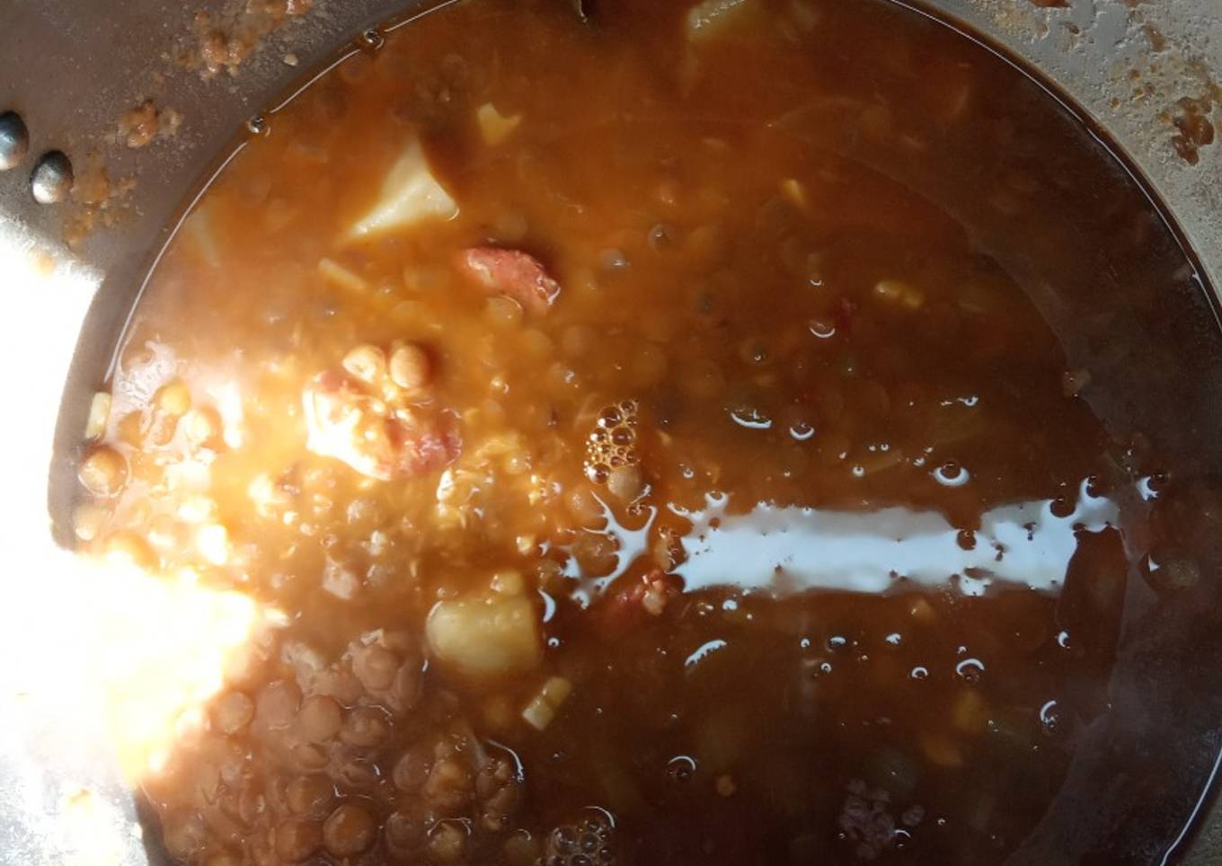 Lentejas con chorizo en olla rápida