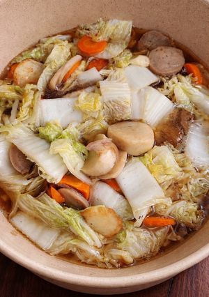 Foto resep Tumis sawi putih bakso