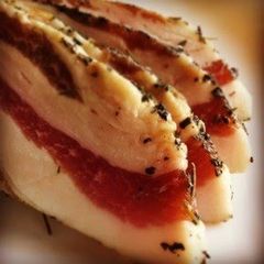 A picture of Homemade Pancetta.