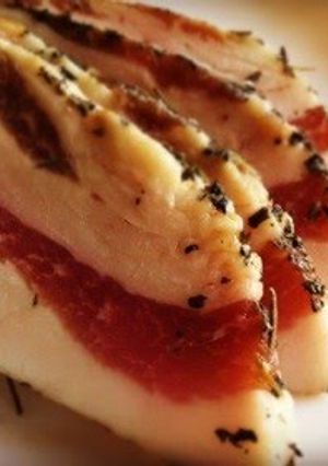 A picture of Homemade Pancetta.