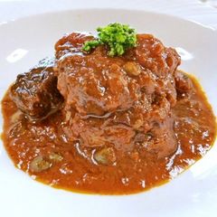 A picture of Beef Shank Stew with the Magic Of Capers.