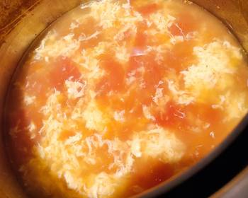 Best Recipe Tomato Egg Drop Soup Yummy