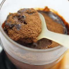 A picture of Chocolate Tofu Pudding.