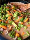 Fajitas de carne con verduras, ¡!😋