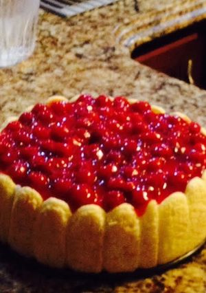 A picture of Whipped Cream Cheese Cake.