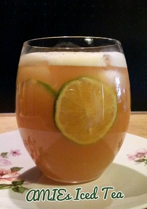 A picture of AMIEs Iced Tea.
