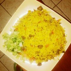 A picture of Turmeric Fried Rice.