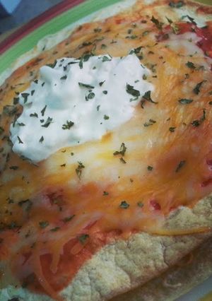 A picture of Homemade Mexican Pizza.