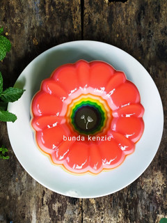 Foto resep Puding rainbow