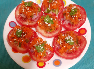 A picture of No Oil No Boil Tomato Chat.